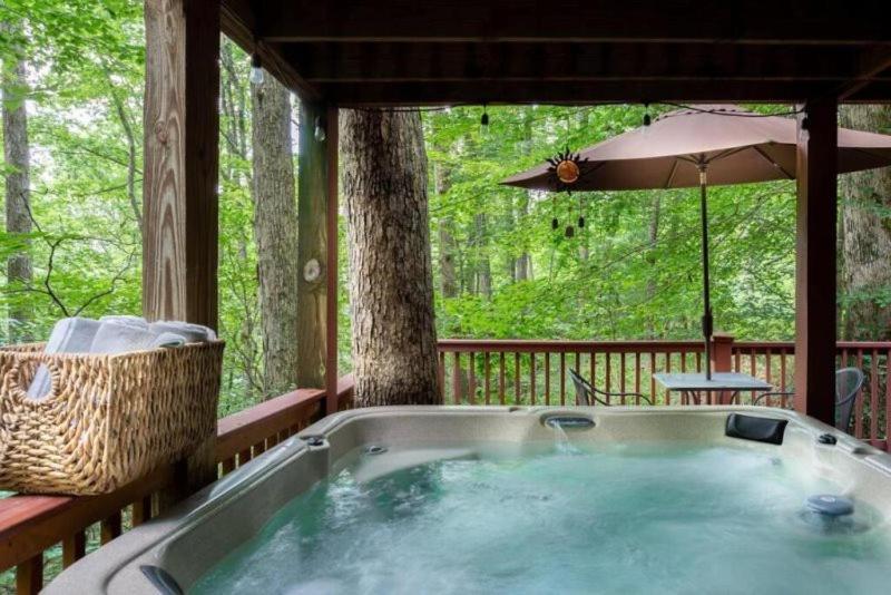 Mountain Spirit Cabin - Fireplace And Hot Tub Villa Blue Ridge Exteriör bild
